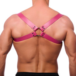 The Red Harness Harnais en cuir Shoulder Rose